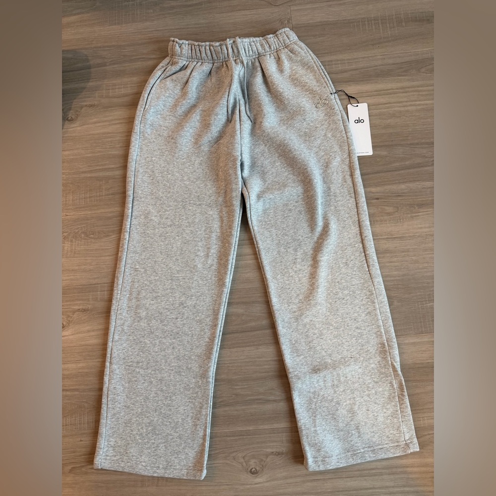 Alo Accolade Heather Grey Straight Pants